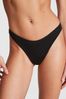 Victoria's Secret PINK Pure Black Pointelle Cotton Thong Knickers