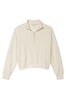 Victoria's Secret Linen Cream Modal Half Zip Sweatshirt