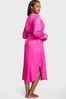 Victoria's Secret Fuchsia Frenzy Pink Logo Icon Maxi Robe