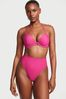 Victoria's Secret Forever Pink Fishnet Add 2 Cups Push Up Swim Bikini Top
