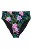 Victoria's Secret Black Palm High Waisted Swim Bikini Bottom