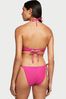 Victoria's Secret Forever Pink Fishnet Cross Over Swim Bikini Top