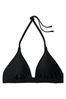 Victoria's Secret Black Fishnet Halter Swim Bikini Top