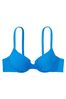 Victoria's Secret Shocking Blue Fishnet Padded Swim Bikini Top
