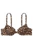 Victoria's Secret Leopard Push Up Swim Bikini Top