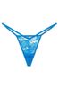 Victoria's Secret Shocking Blue Lace G String Shine Strap Knickers