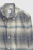 Grey Brushed Oxford Long Sleeve Shirt (4-13yrs)