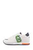 White and Green New York Low Top Colourblock Trainers - Kids