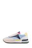 Blue and Neutral Colourblock New York Low Top Colourblock Trainers - Kids