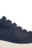 Navy Blue Seattle Low Top Trainers -  Kids