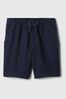 Navy Blue Cotton Twill Easy Pull On Short (4-13yrs)