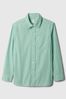 Green Stripe Poplin Shirt (4-12yrs)