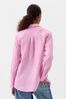 Sugar Pink Linen Long Sleeve Oversized Shirt