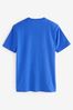 Blue Everyday Soft Short Sleeve Crew Neck T-Shirt