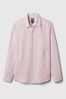 Pink Long Sleeve Linen Shirt
