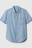 Blue Chambray Shirt with Washwell (4-13yrs)