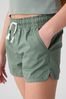 Green Cotton Easy Pull On Shorts (4-13yrs)