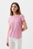 Pink ForeverSoft Short Sleeve Crew Neck T-Shirt