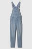 Blue Slouchy Denim Dungarees