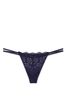 Victoria's Secret PINK Midnight Navy Blue Eyelet Lace G String Knickers