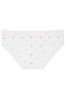 Victoria's Secret PINK Optic White Palm Print Hipster Cotton Logo Knickers
