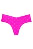 Victoria's Secret Bali Orchid Pink Dot Logo Thong Knickers