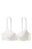 Victoria's Secret PINK Coconut White Lace Lightly Lined Balcony Bra