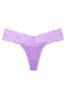 Victoria's Secret Purple Paradise Flower Power Band Thong Knickers