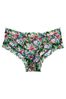Victoria's Secret Black Tropical Cheeky Posey Lace Knickers