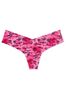 Victoria's Secret PINK Enchanted Pink Palm Trees Thong No Show High Leg Knickers