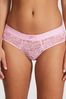 Victoria's Secret PINK Pink Bubble Shine Lace Hipster Logo Knickers