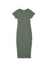 Victoria's Secret PINK Forest Pine Green Short Sleeve Midi Dress