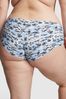Victoria's Secret PINK Harbor Blue Palm Trees Hipster No Show Knickers