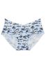 Victoria's Secret PINK Harbor Blue Palm Trees Hipster No Show Knickers