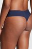 Victoria's Secret PINK Midnight Navy Blue Thong No Show Knickers