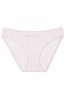 Victoria's Secret Pink And White Stripe Eyelet Bikini Knickers