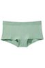 Victoria's Secret Seasalt Green Drop Needle Pointelle Short Logo Cotton Knickers
