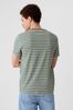 Green Cotton Everyday Soft Stripe T-Shirt