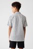 Grey Short Sleeve Linen Cotton Shirt (4-13yrs)