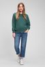 Mid Wash Blue Maternity Over The Bump Girlfriend Jeans