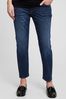 Dark Wash Blue Maternity Over The Bump Vintage Straight Jeans