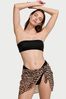 Victoria's Secret Leopard Brown Sheer Crinkle Sarong