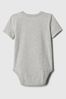 Grey Pocket Short Sleeve Bodysuit (Newborn-24mths)