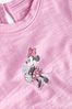 Pink Disney Minnie Mouse Ruffle Sleeve Baby T-Shirt (3mths-7yrs)