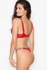 Victoria's Secret Lipstick Red Smooth Thong Shine Strap Knickers