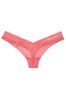 Victoria's Secret Sunset Rose Pink Allover Lace Thong Knickers