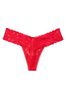 Victoria's Secret Lipstick Red Lace Thong Knickers
