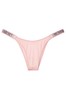 Victoria's Secret Dollhouse Pink Lace Shine Strap Brazilian Panty