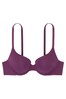 Victoria's Secret Dark Raspberry Purple Smooth Logo Strap Lightly Lined T-Shirt Bra