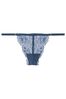 Victoria's Secret Midnight Sea Blue Lace G String Panty